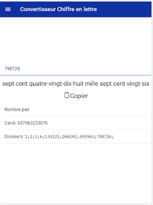 Convertisseur chiffre lettre Screenshot 2