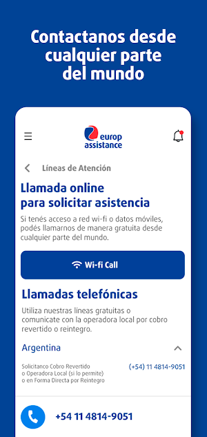 Europ Assistance - Travel Screenshot 1