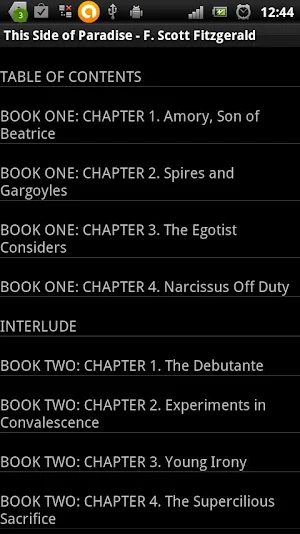This Side of Paradise - Ebook Screenshot 1