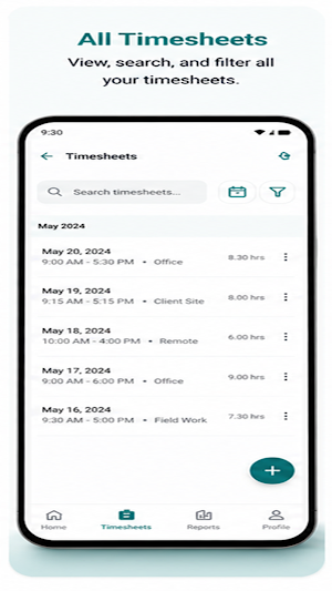 WorkTimesheet Screenshot 3
