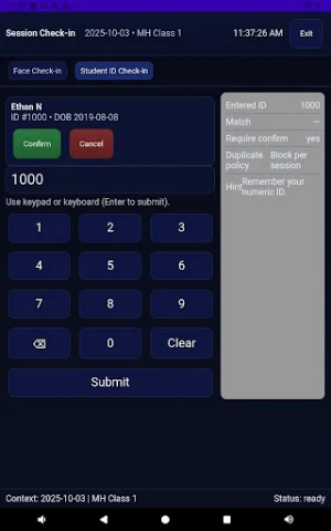 Martial Arts Belt Test Tracker Screenshot 2