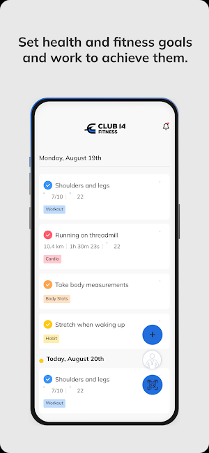 Club 14 Fitness App Screenshot 3