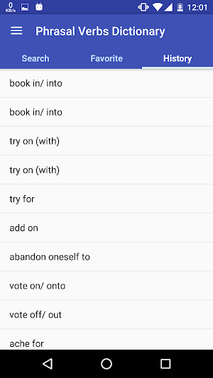 Khmer Phrasal Verbs Dictionary Screenshot 3