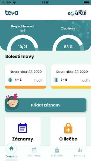 Migréna Kompas - bolesť hlavy pod kontrolou Screenshot 0