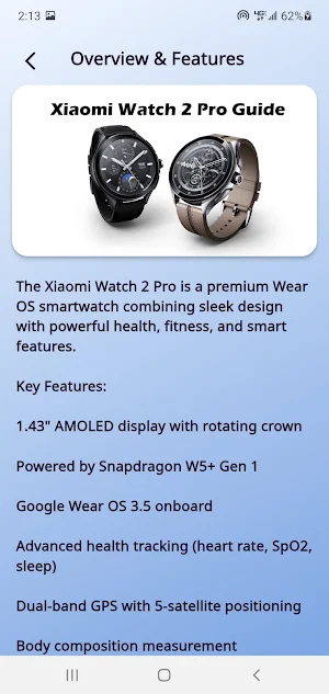 Xiaomi Watch 2 Pro Guide Screenshot 1