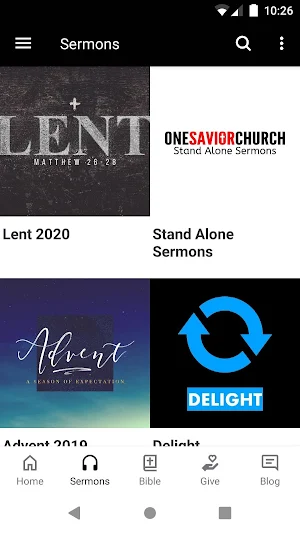 One Savior Church App Screenshot 1
