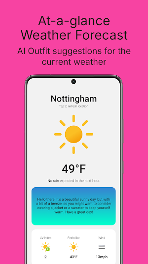 WearCast: AI Weather Updates Screenshot 0