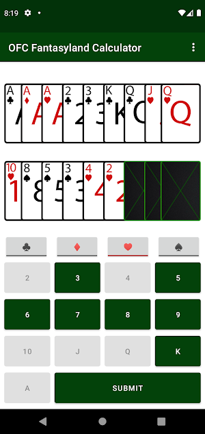 OFC Fantasyland Calculator Screenshot 1