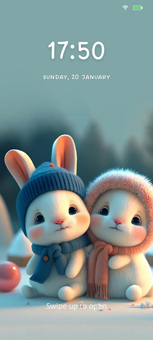 Kawaii Bunny Wallpaper Screenshot 2