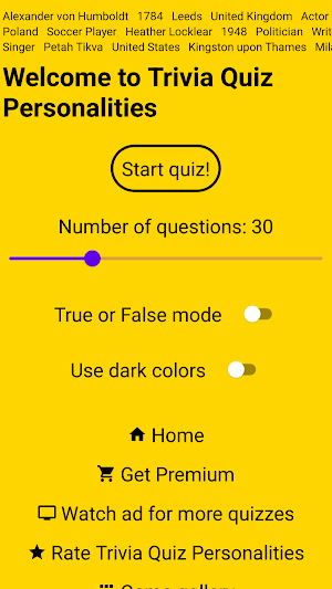 Trivia Quiz: Famous People Screenshot 3