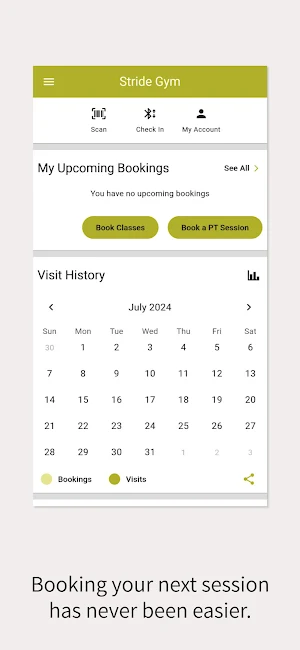 Stride Gym App Screenshot 1
