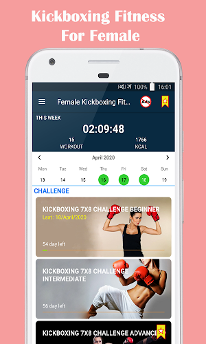 Female Kickboxing Fitness - Self Defense Screenshot 0