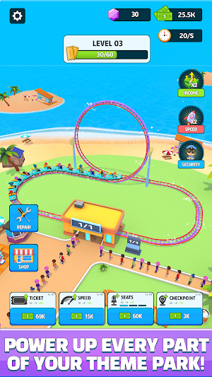 Theme Park Master - Idle Rides Screenshot 3
