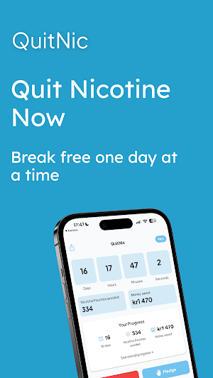 Quit Smoking & Zyn - QuitNic Screenshot 0