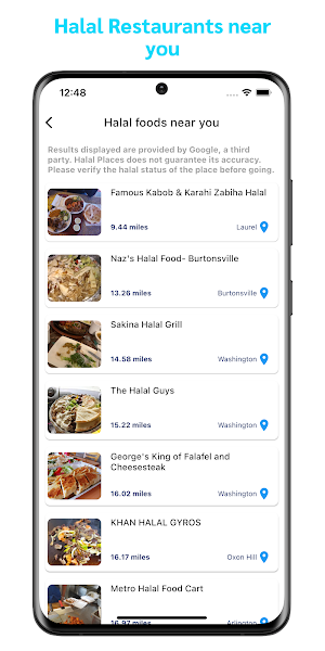Halal Places - Foods near you Screenshot 3
