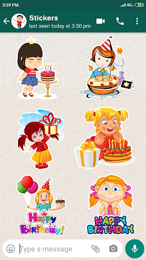 Happy Birthday Stickers For Whatsapp Screenshot 0