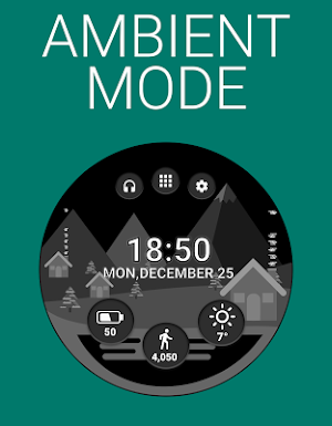 Christmas Watch Face Reborn (by HuskyDev) Screenshot 3