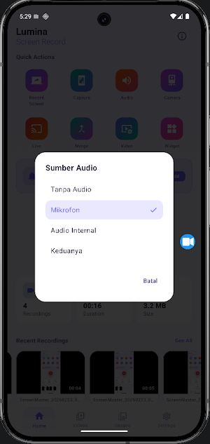 Lumina Screen Record Screenshot 2