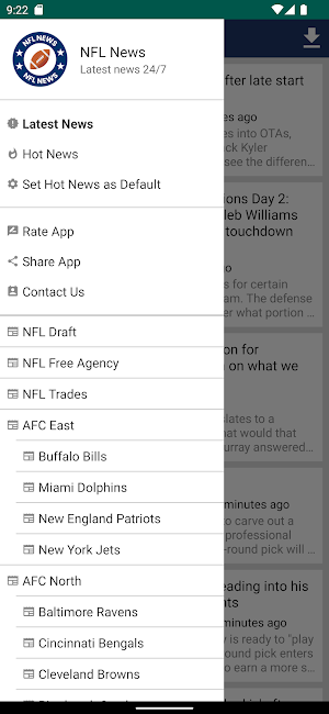 NFL News - American Football Screenshot 2