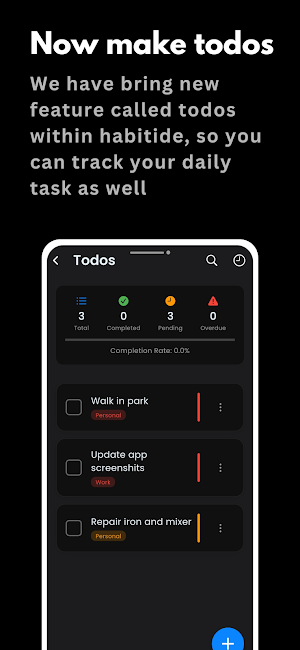 Habit Tracker - HabiTide Screenshot 3