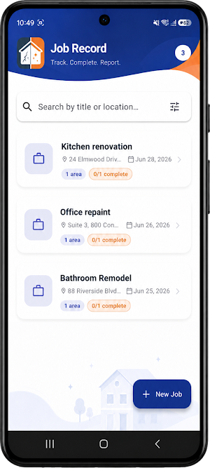 Job Record Screenshot 0