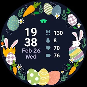 Easter Wreath Watch Face Screenshot 3