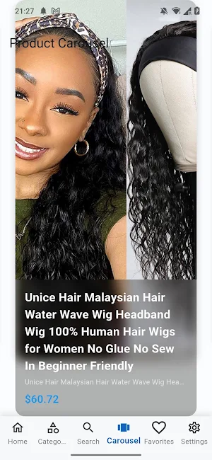 Human Hair & Lace Wigs Shop Screenshot 3