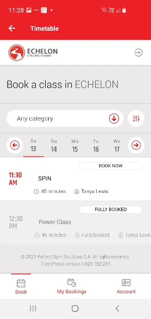 Echelon Cycling Studio Screenshot 1