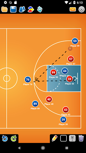 Coach Tactic Board: Basketball Screenshot 2
