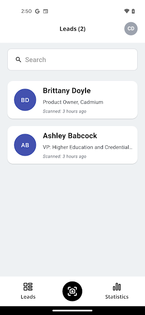 Cadmium Lead Retrieval Screenshot 3