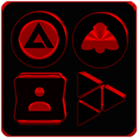 Black and Red Icon Pack