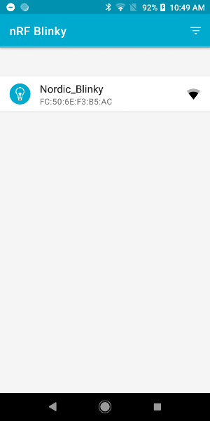 nRF Blinky Screenshot 0