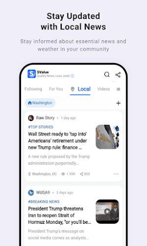 SValue-Quality News, Less Junk Screenshot 1