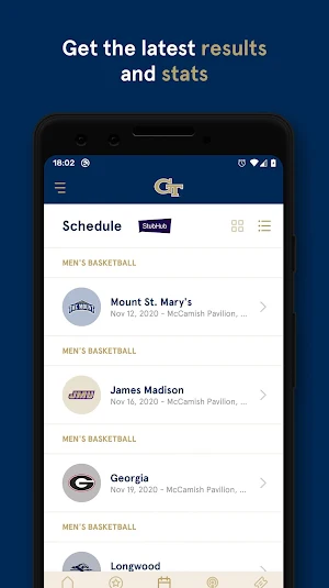 Georgia Tech Yellow Jackets Screenshot 2