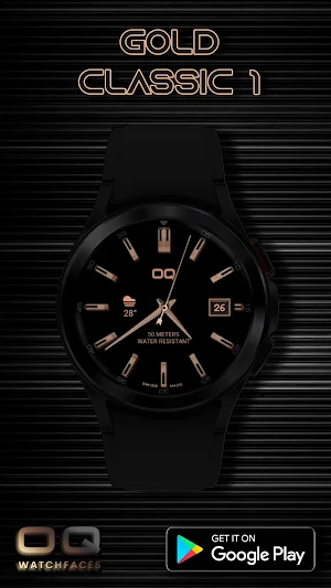 Gold Classic 1 Wear OS Screenshot 0