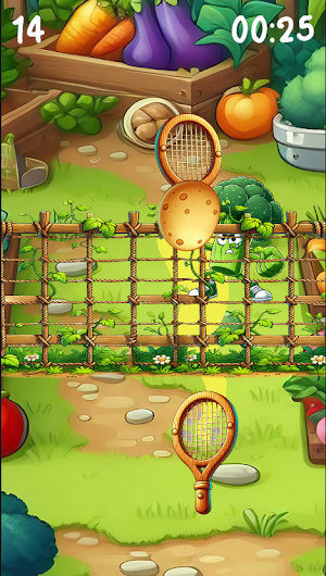 Veggie Tennis Clash Screenshot 2