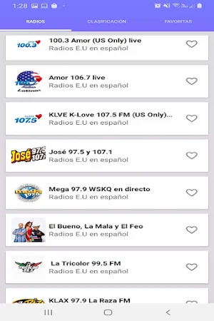 Radios Latinas en Español e Ingles USA Screenshot 2