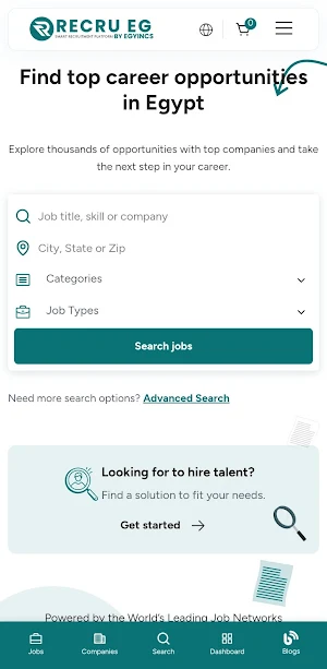 Recru EG – Internships & Jobs Screenshot 1