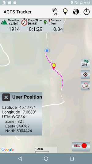 A-GPS Tracker Screenshot 0