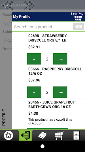 J&J Distribution Checkout Screenshot 1