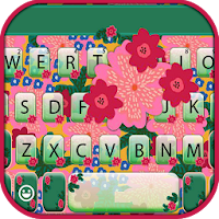 Vintage Flowers 2 Keyboard The