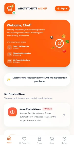 What's To Eat? AI Chef Screenshot 0