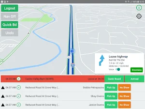 MobilityDR Driver Screenshot 2