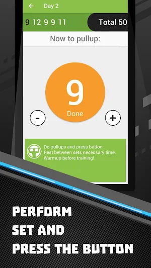 50 Pullups workout Be Stronger Screenshot 3