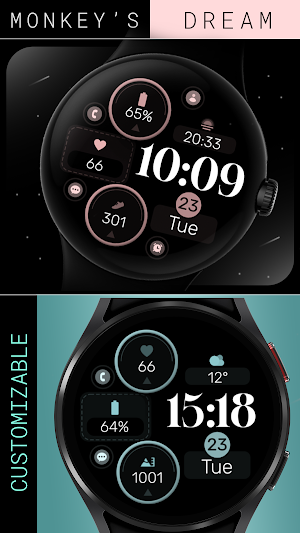 Minimal Rose Gold 5 Watch Face Screenshot 0