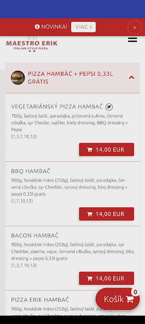Maestro pizza Erik Screenshot 0
