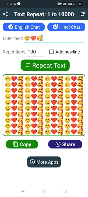 Text Repeater: Repeat Text 10K Screenshot 3