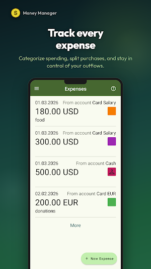 MoneyManager: Expense Tracker Screenshot 2