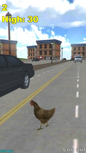 Chicken out of road Screenshot 1