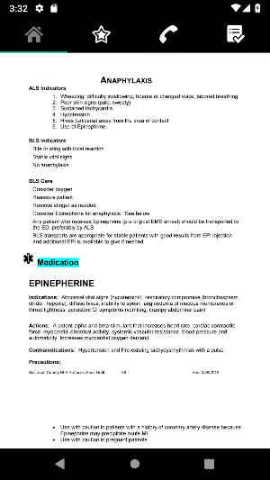 San Juan County EMS Protocols Screenshot 2